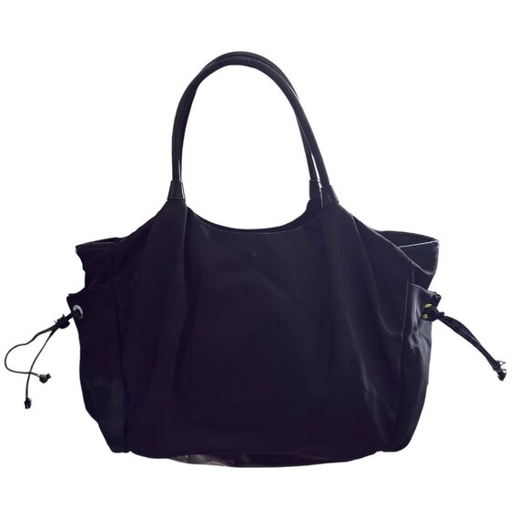 Kate Spade New York Stevie Black Nylon Double Handle Zipper Closure Diaper Bag - Picture 6 of 14